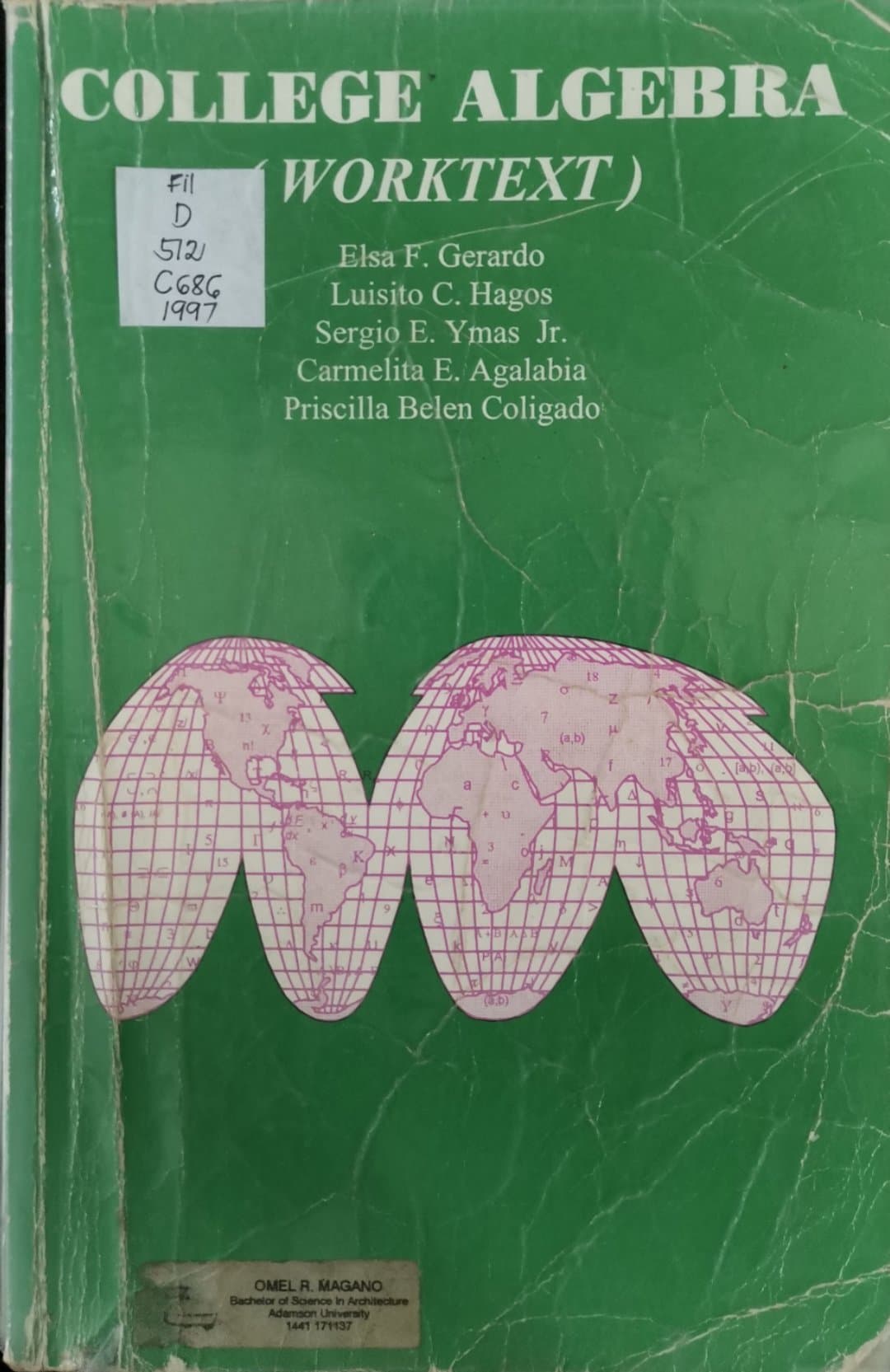 Book cover: College algebra (Worktext).