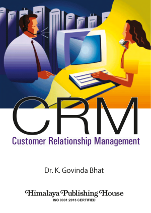 Book cover: Customer relationship management