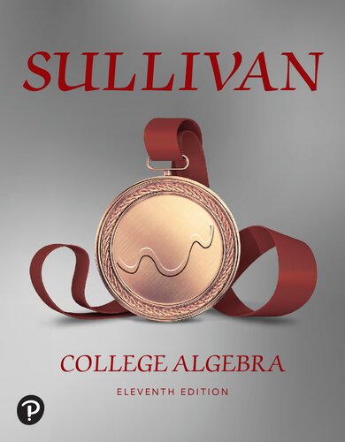 Book cover: College algebra