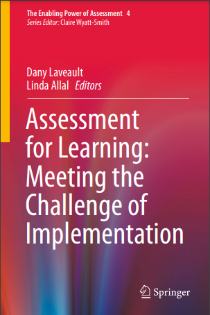 Book cover: Assessment for learning : meeting the challenge of implementation
