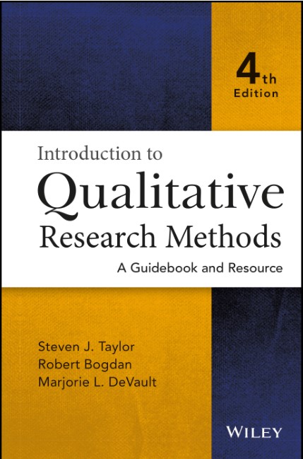 Book cover: Introduction to qualitative research methods: a guidebook and resource