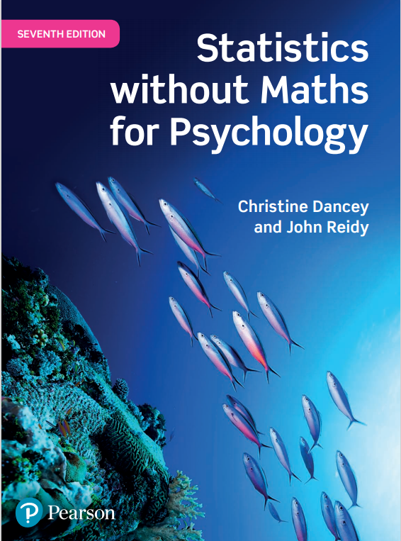 Book cover: Statistics without maths for psychology