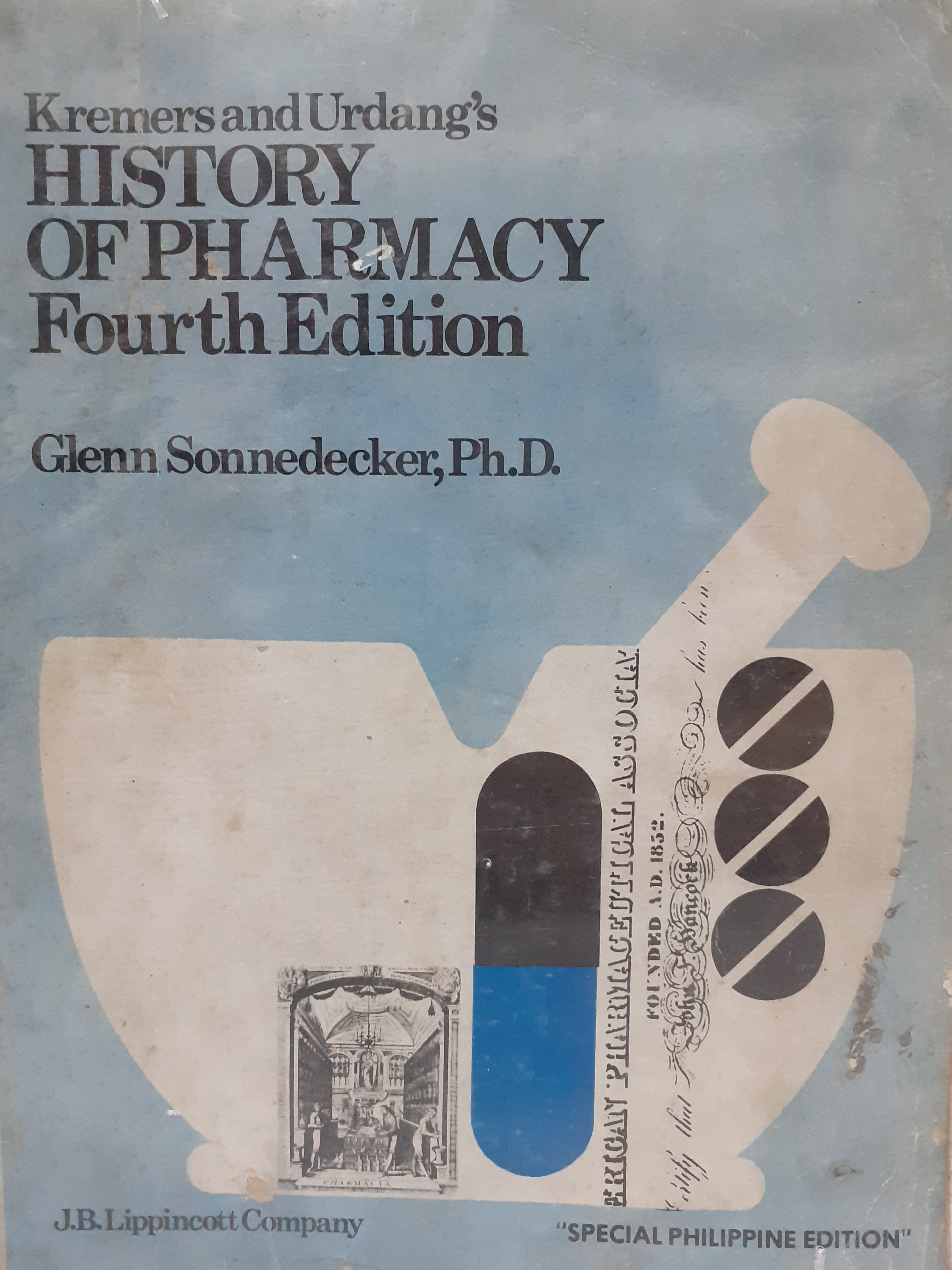 Book cover: Kremers and Urdangs history of pharmacy