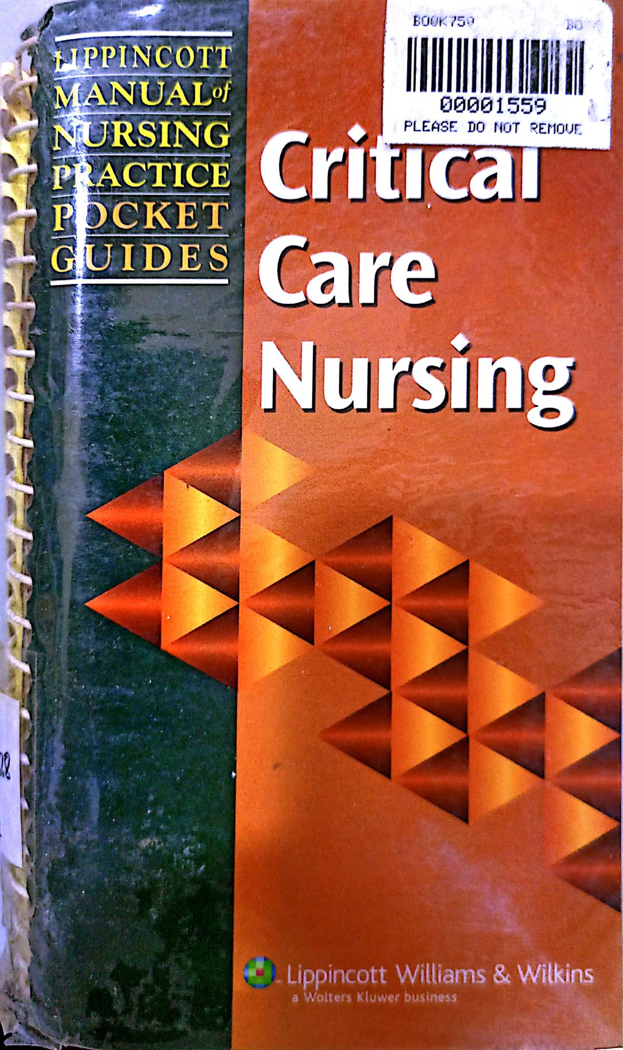 Book cover: Critical care nursing