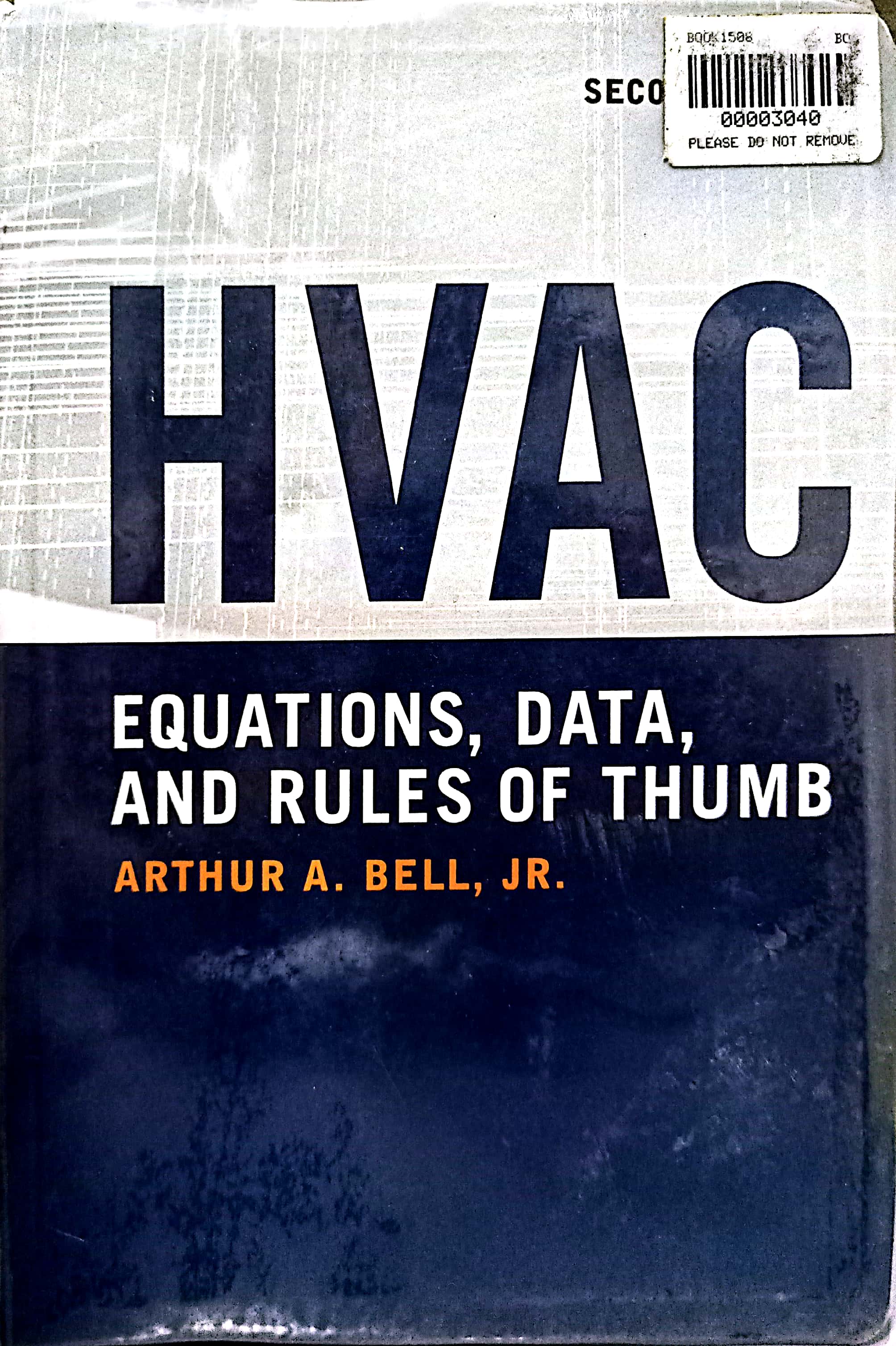 Book cover: HVAC equations, data, and rules of thumb