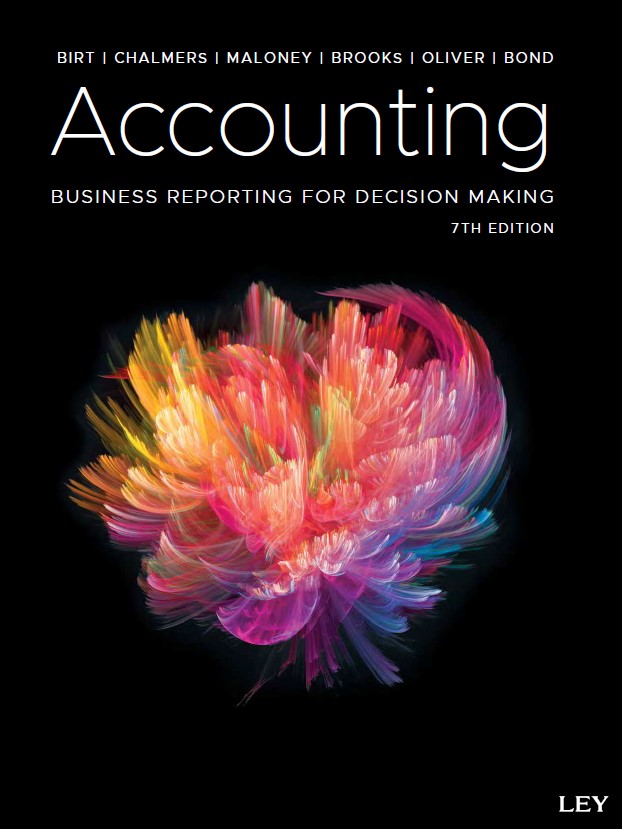 Book cover: Accounting: business reporting for decision making.