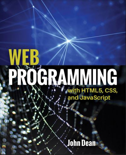 Book cover: Web programming : with HTML5, CSS, and JavaScript