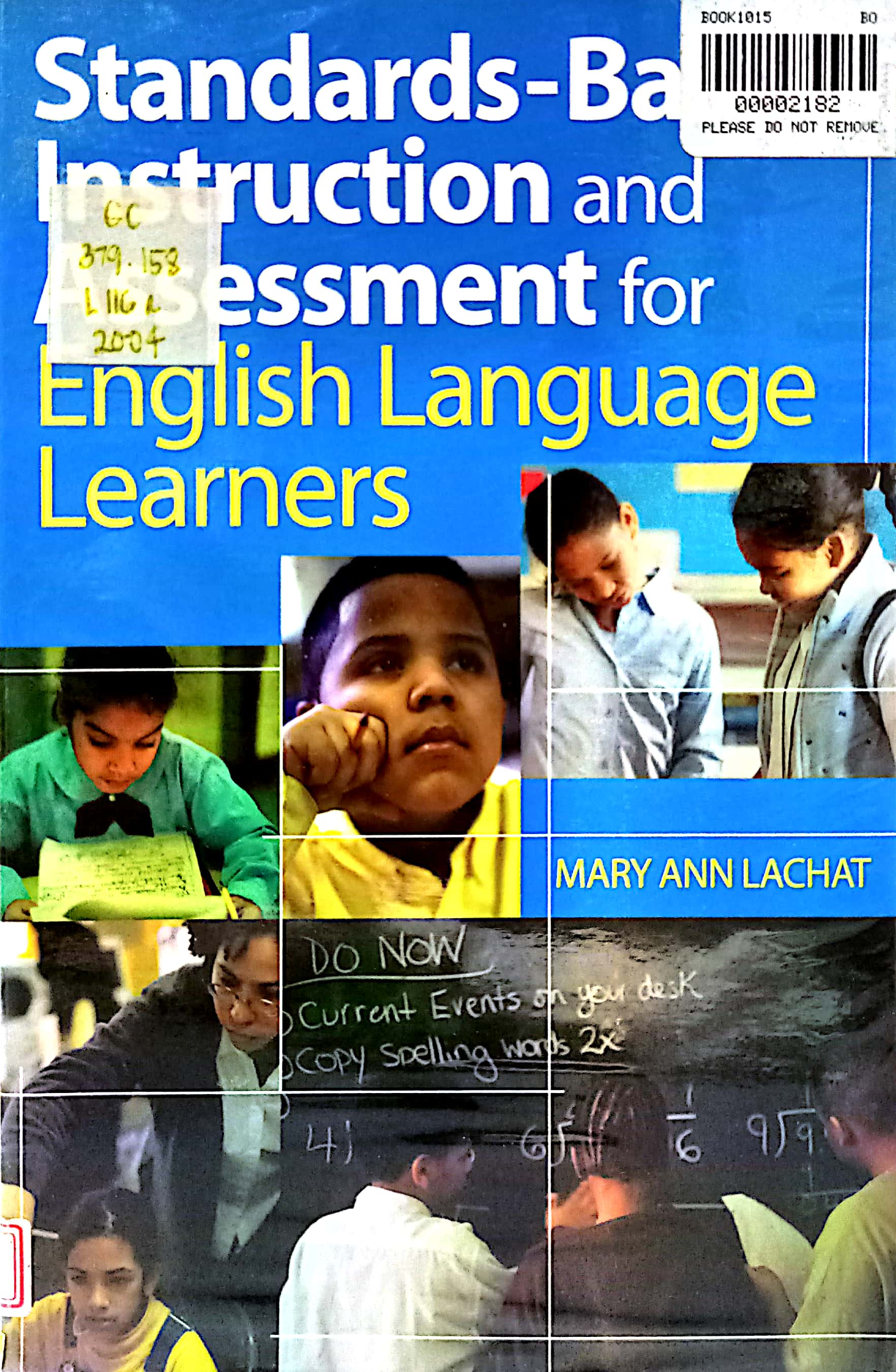 Book cover: Standard-based instruction and assessment for english language learners