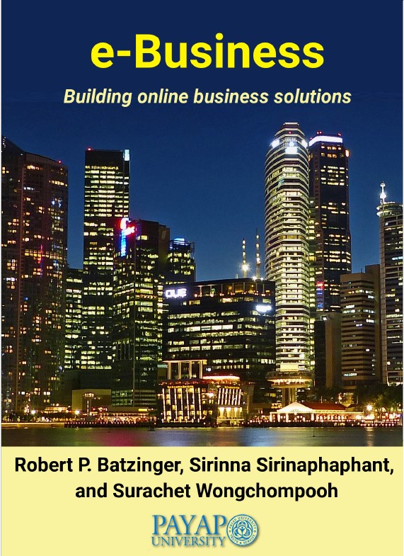 Book cover: E-Business: building online business solutions.