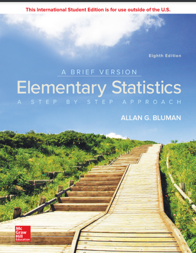 Book cover: Elementary statistics: a step by step approach.