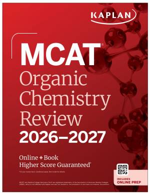 Book cover: Mcat organic chemistry review 2024-2025