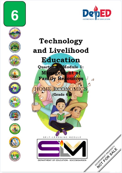 Book cover: Technology and livelihood education : management of family resources home economics