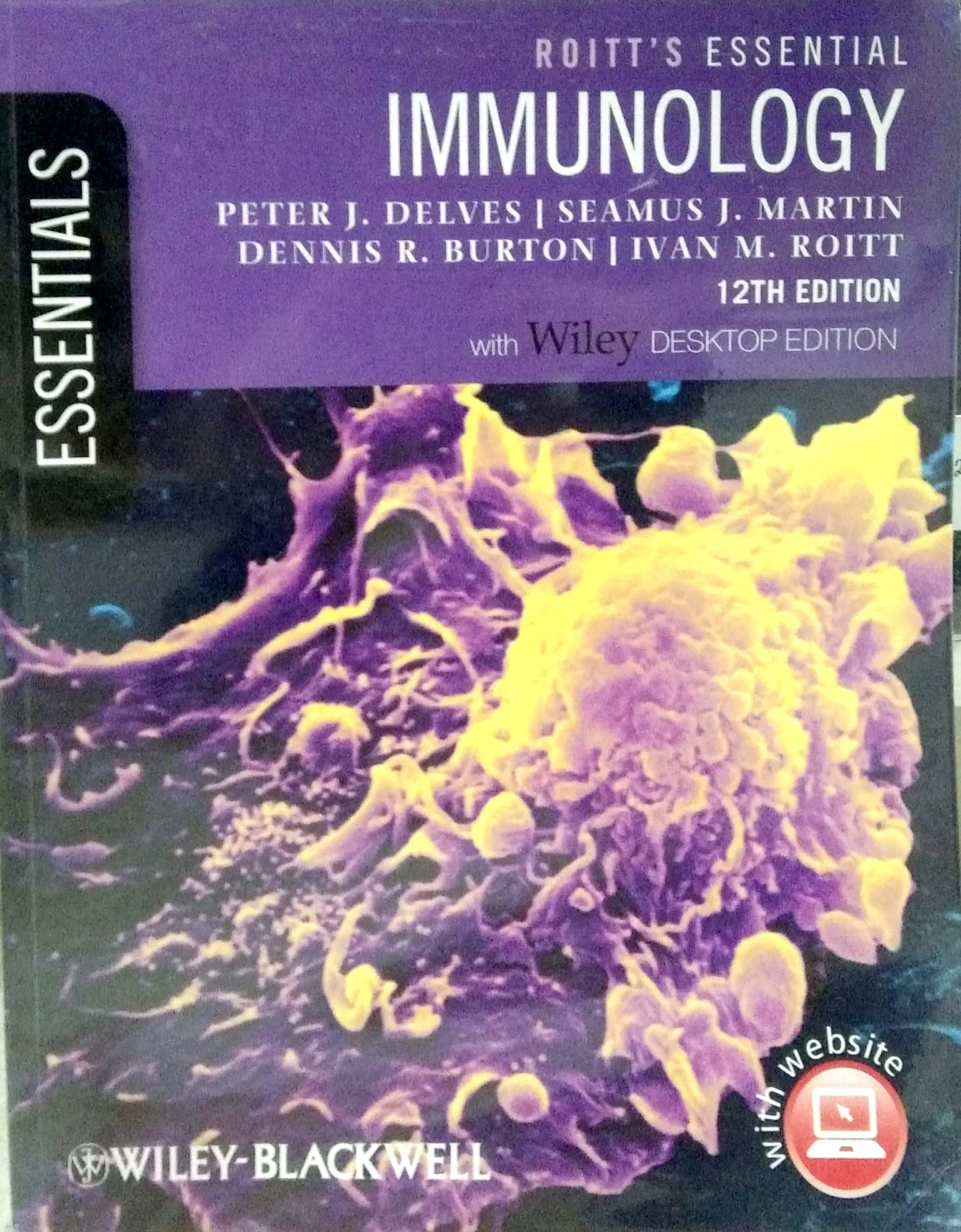 Book cover: Roitt's essential immunology.