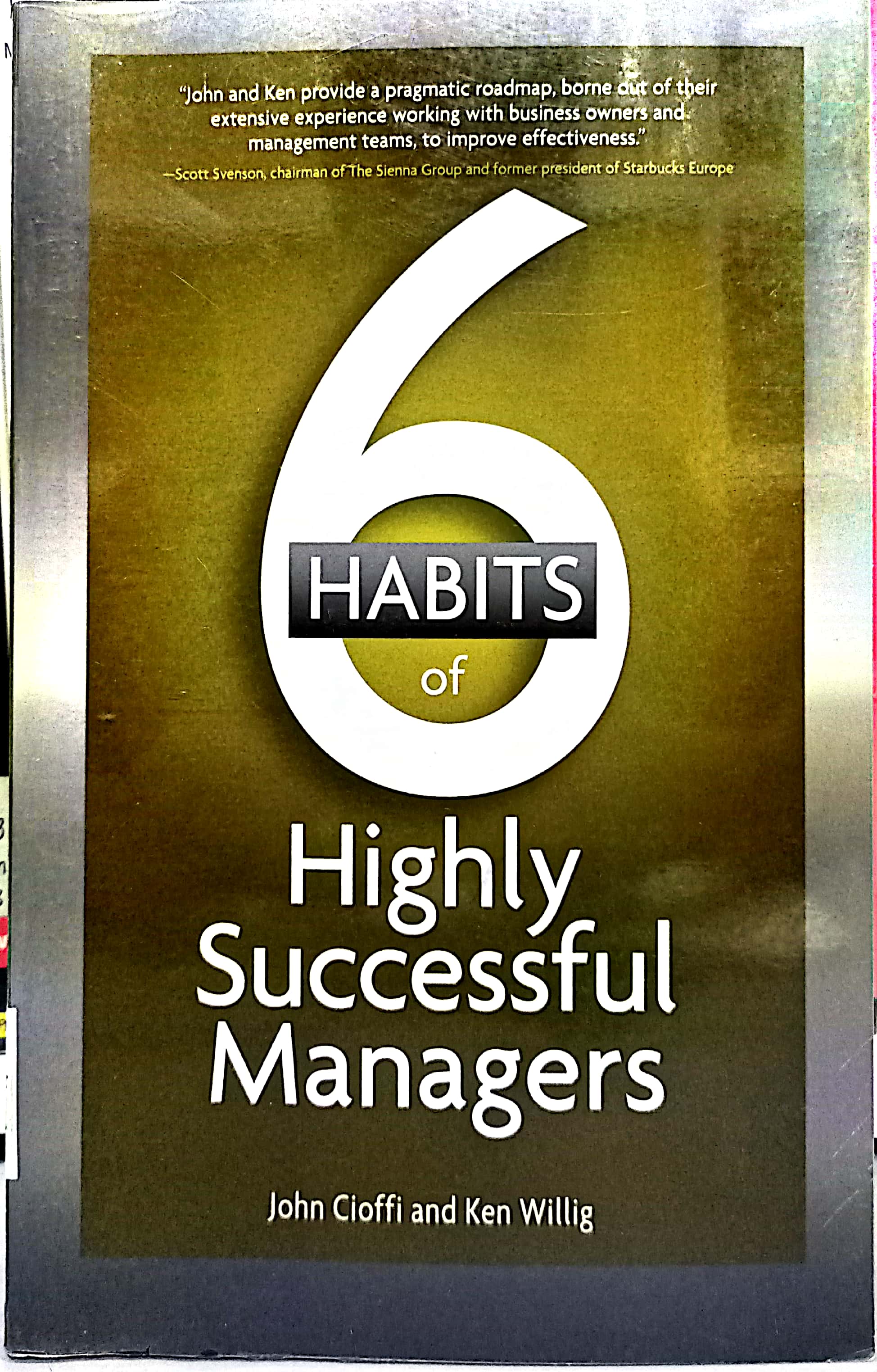 Book cover: 6 habits of highly successful managers