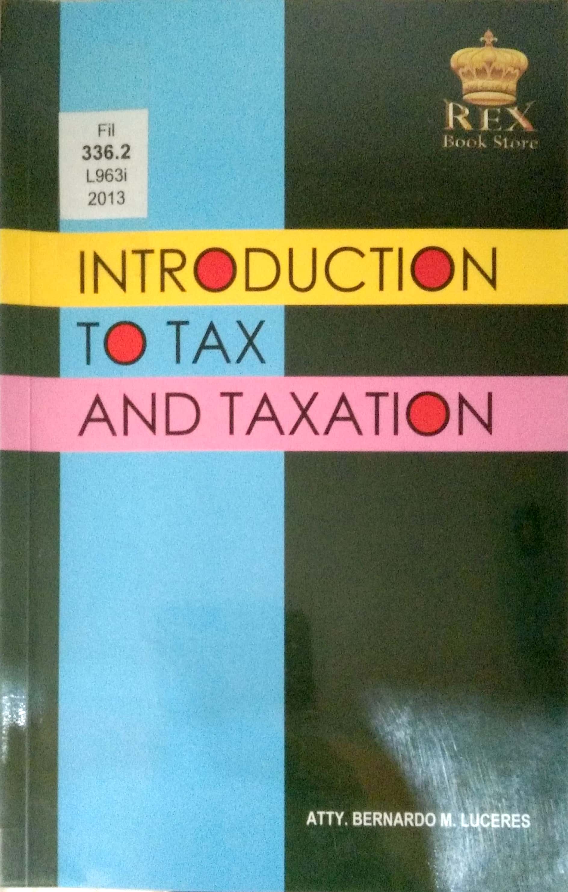 Book cover: Introduction to tax and taxation