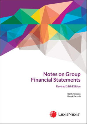 Book cover: Notes on : group financial statements