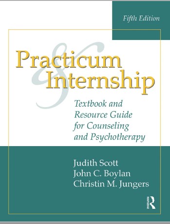 Book cover: Practicum & internship: textbook and resource guide for counseling and psychotherapy