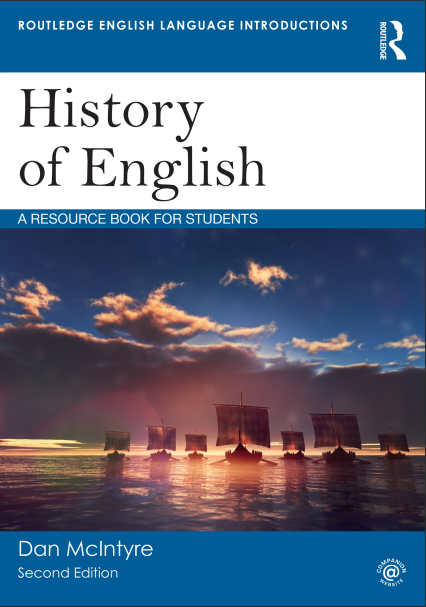 Book cover: History of English: a resource book for students.