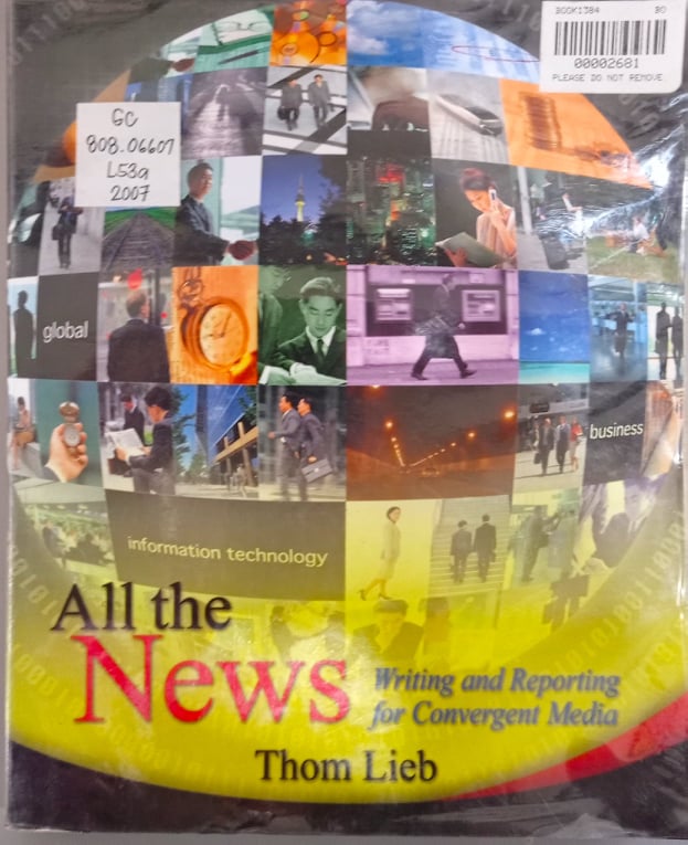 Book cover: All the news: writing and reporting for convergent media
