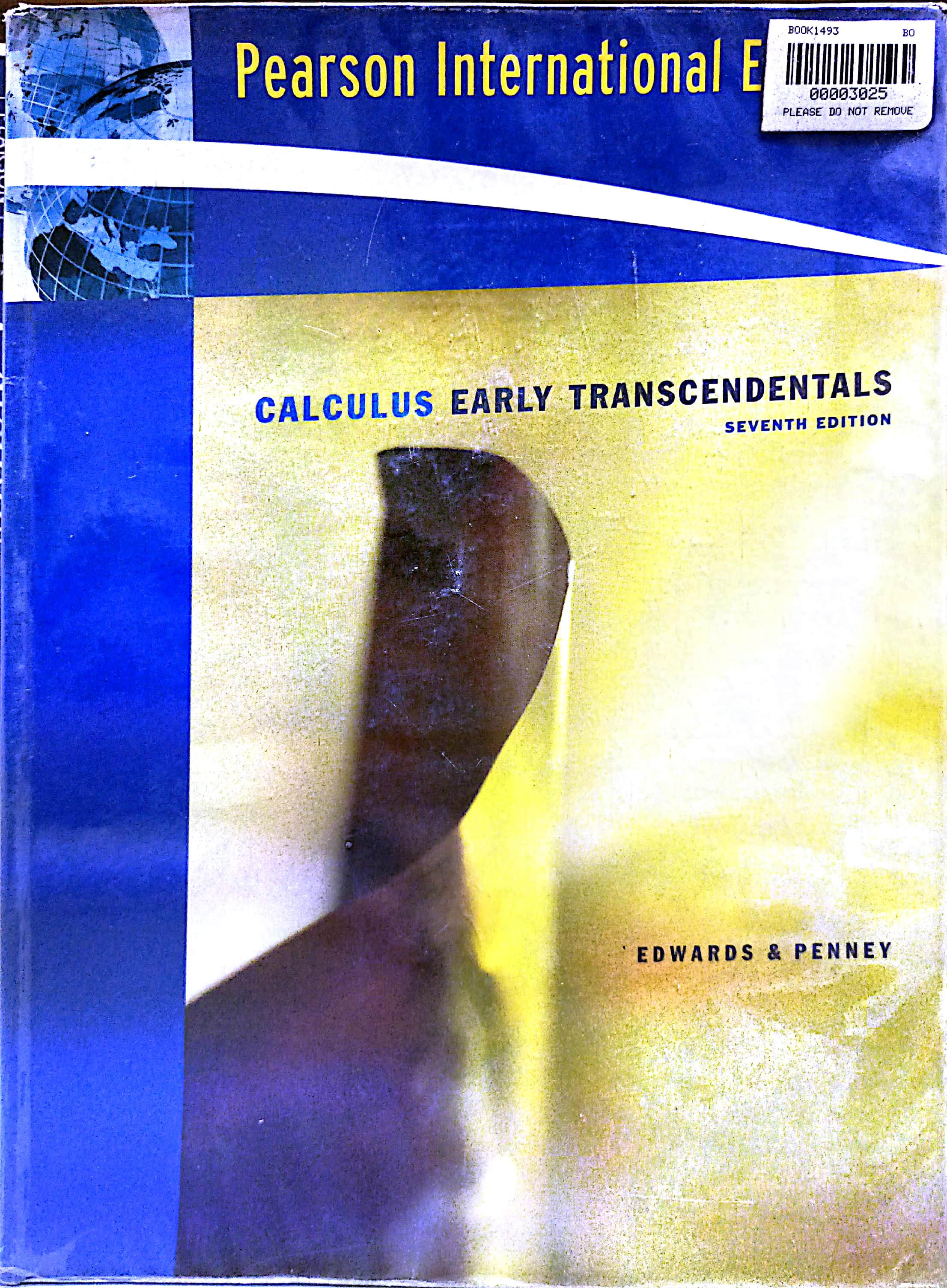 Book cover: Calculus in early transcendental