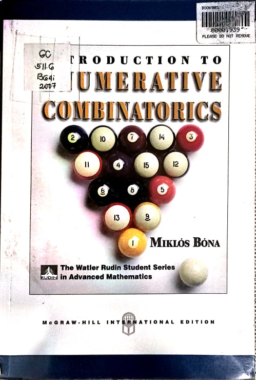 Book cover: Introduction to enumerative combinatorics