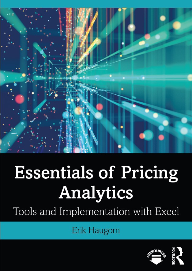 Book cover: Essentials of pricing analytics : tools and implementation with Excel