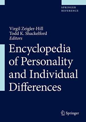 Book cover: Encyclopedia of personality and individual differences
