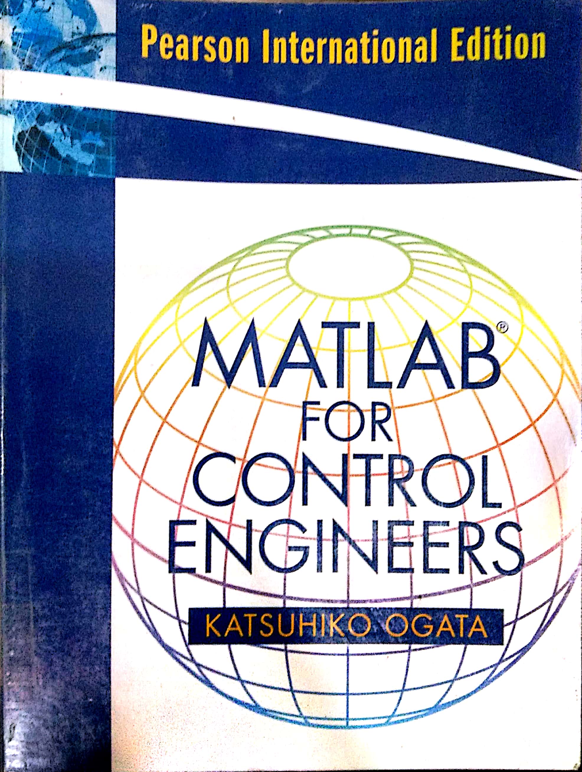 Book cover: Mathlab for control engineers.