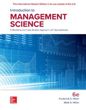 Book cover: Introduction to management science : a modeling and case studies approach with spreadsheets