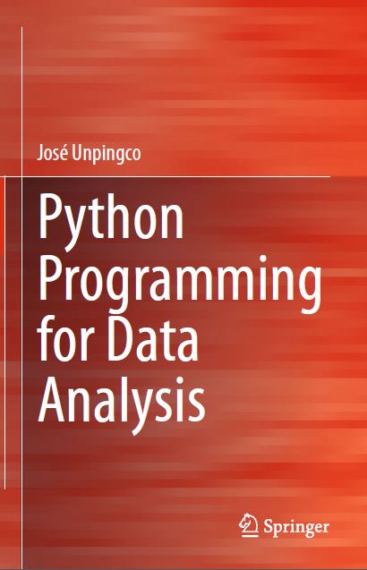 Book cover: Python programming for data analysis