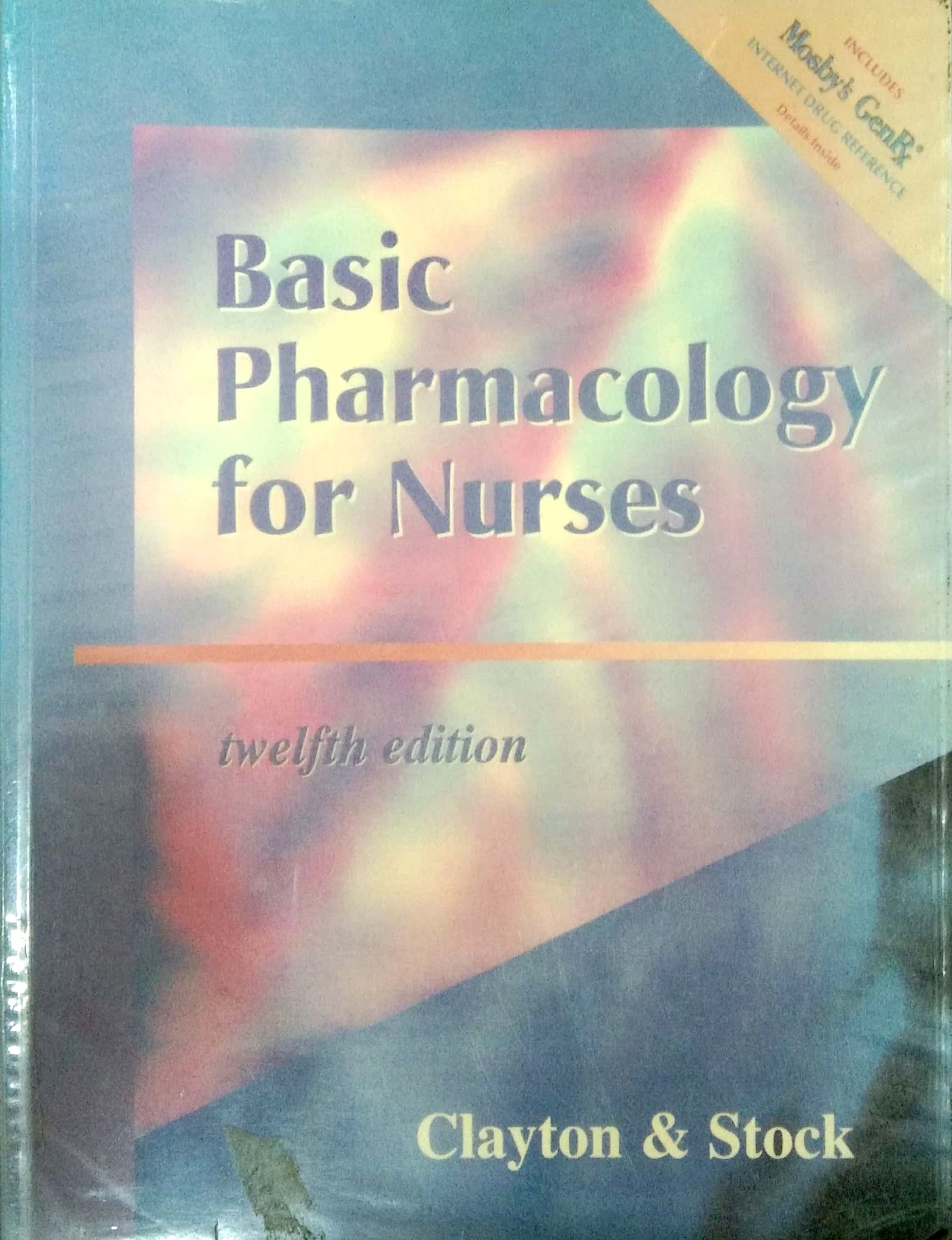 Book cover: Basic pharmacology for nurses