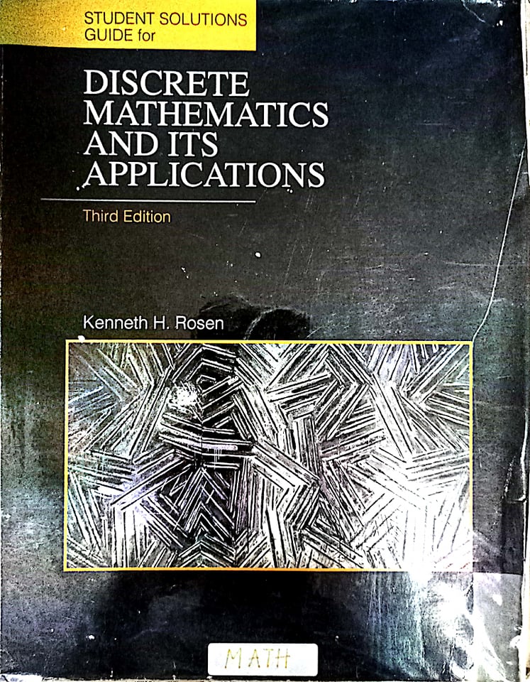 Book cover: Discrete mathematics and its applications