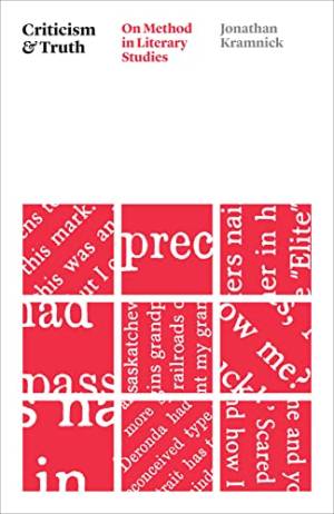 Book cover: Criticism and truth : on method in literary studies