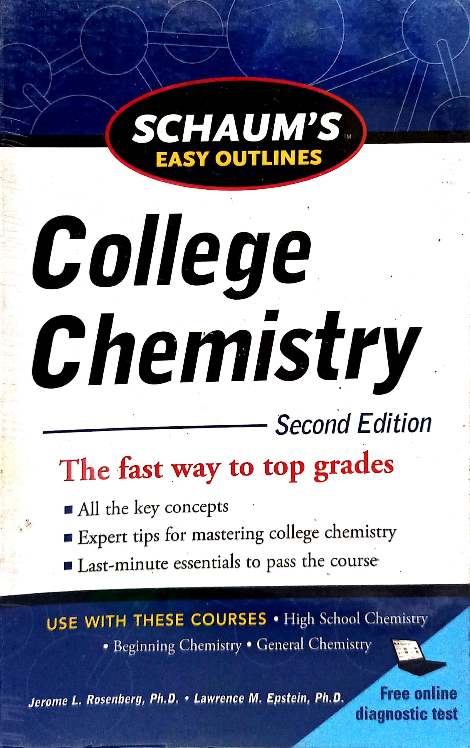 Book cover: Schaum's easy outline of college chemistry