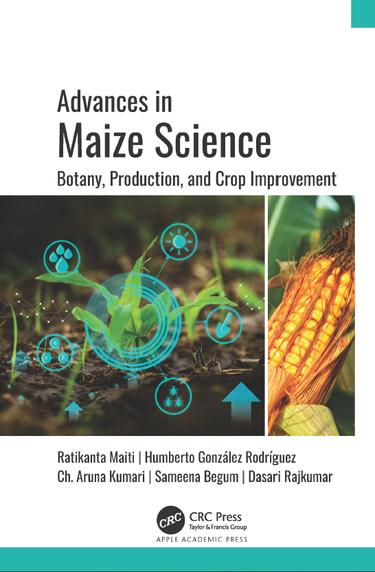 Book cover: Advances in maize science: botany, production, and crop improvement.