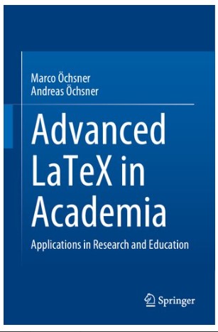 Book cover: Advanced LaTeX in academia: applications in research and education.