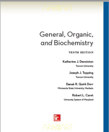Book cover: General, organic and biochemistry