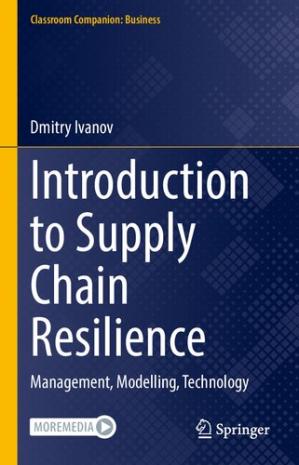 Book cover: Introduction to supply chain resilience : management, modelling, technology