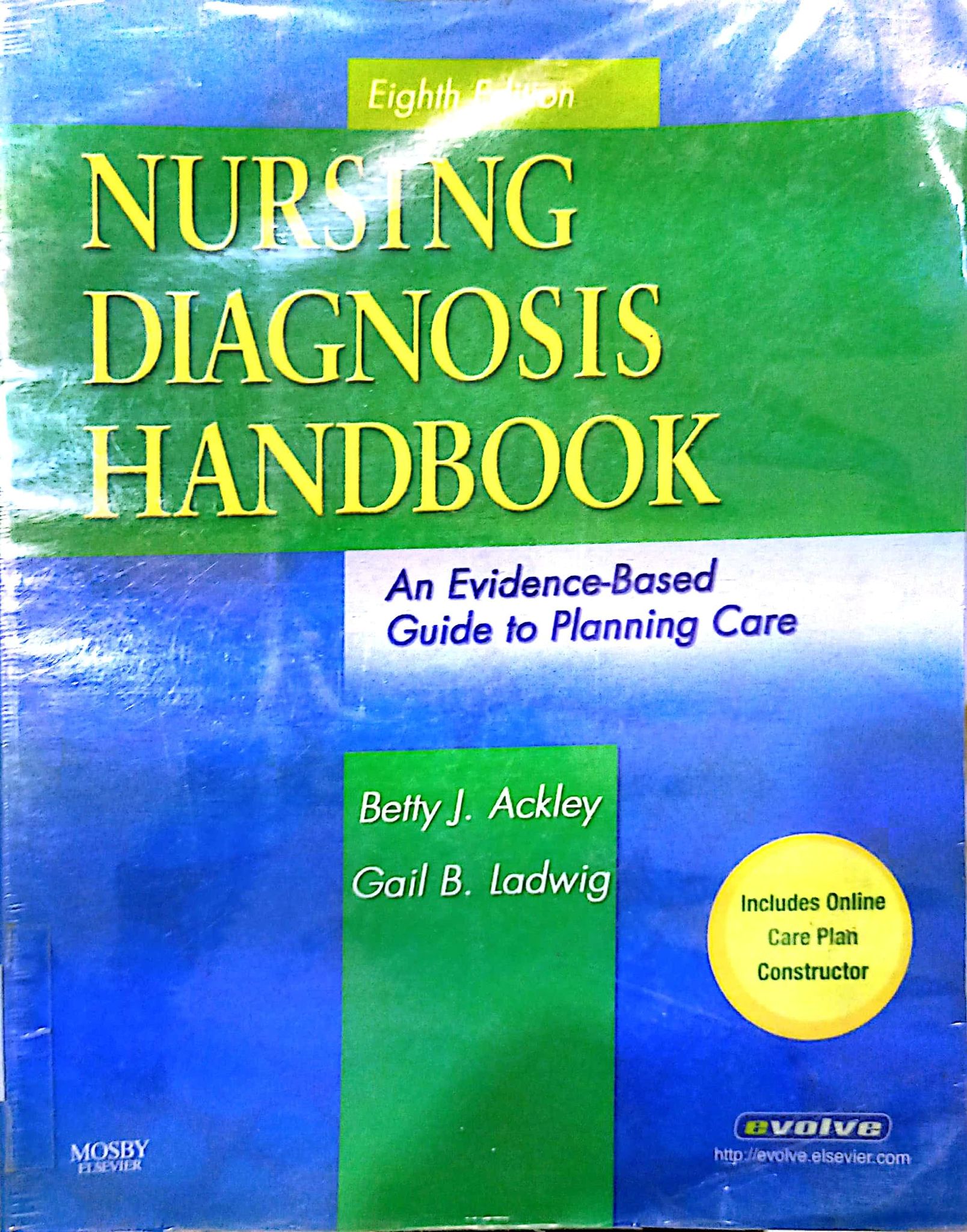 Book cover: Nursing diagnosis handbook : an evidence-based guide to planning care