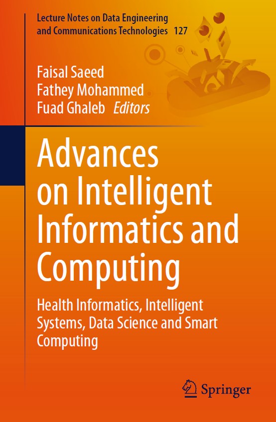 Book cover: Advances on intelligent informatics and computing: health informatics, intelligent systems, data science and smart computing.