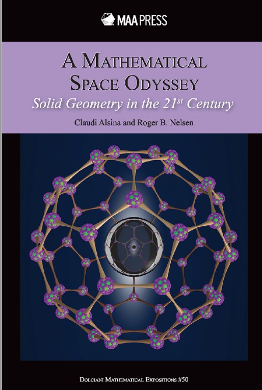 Book cover: A Mathematical space odyssey: solid geometry in the 21st century.