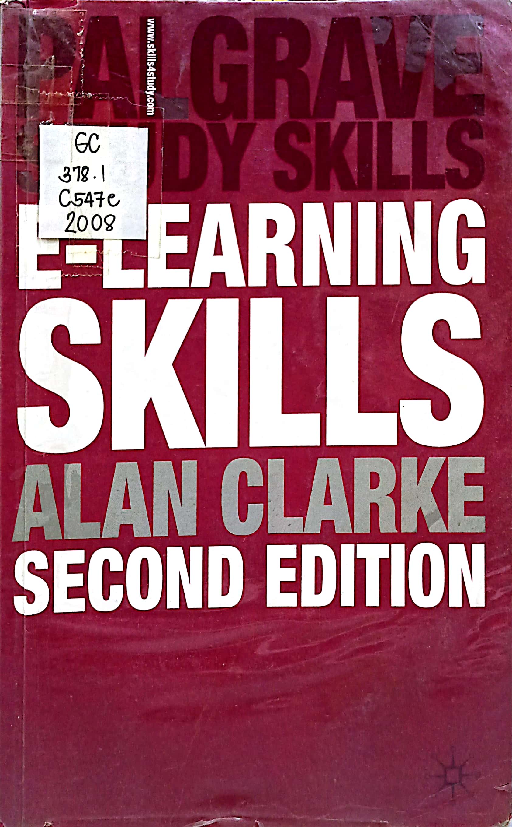 Book cover: E-learning skills