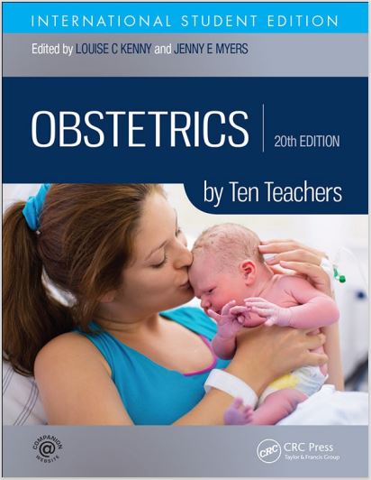 Book cover: Obstetrics by ten teachers.