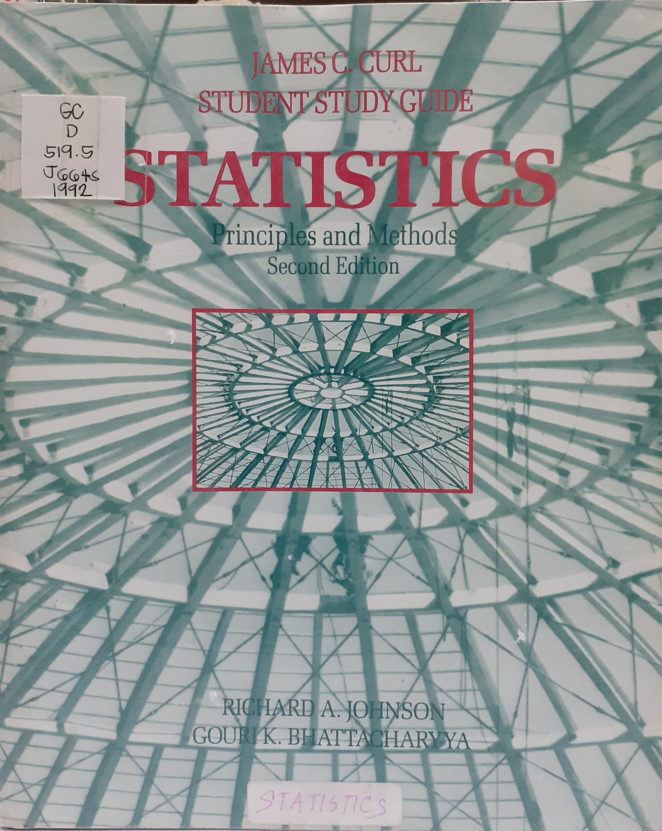 Book cover: Statistics : principles and methods