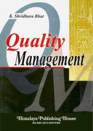 Book cover: Quality management