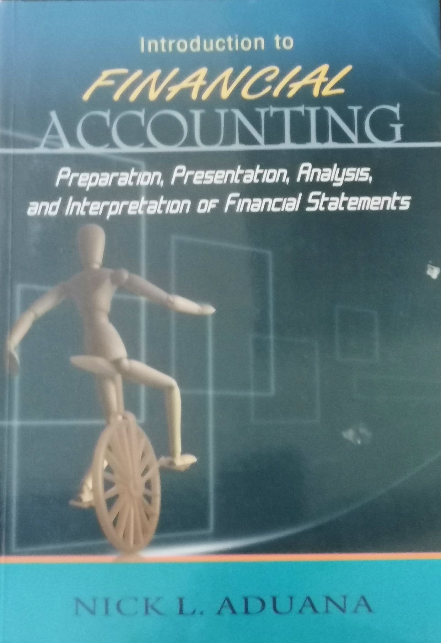 Book cover: Introduction to financial accounting : preparation, presentation, analysis and interpretation of financial statements