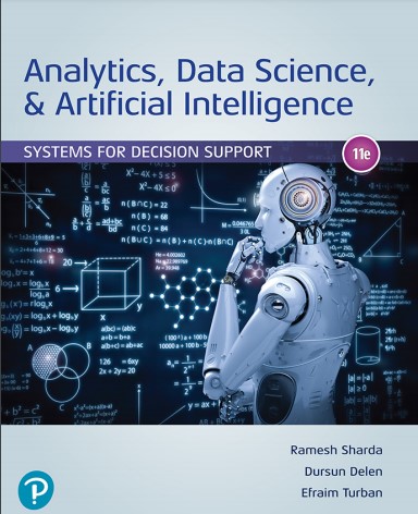 Book cover: Analytics, data science, & artificial intelligence: systems for decision support
