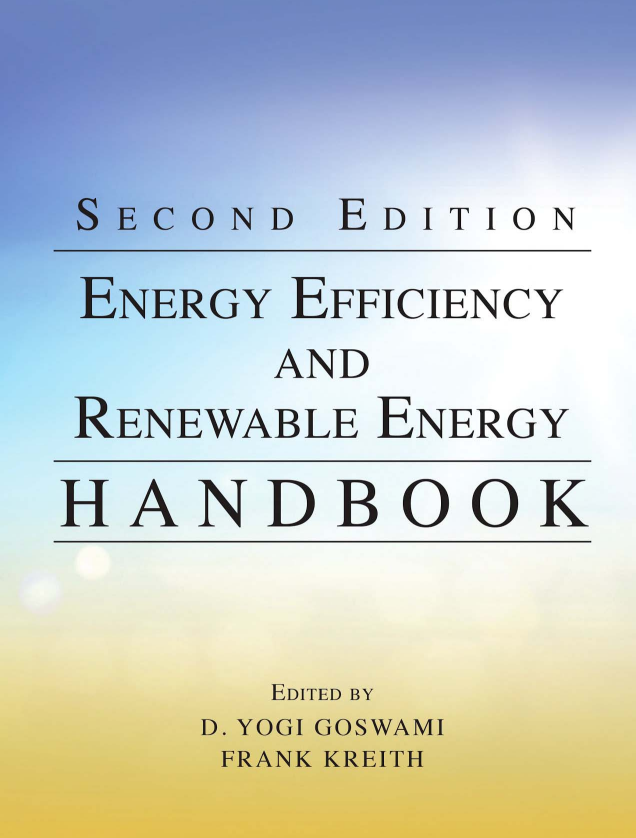 Book cover: Energy efficiency and renewable energy handbook