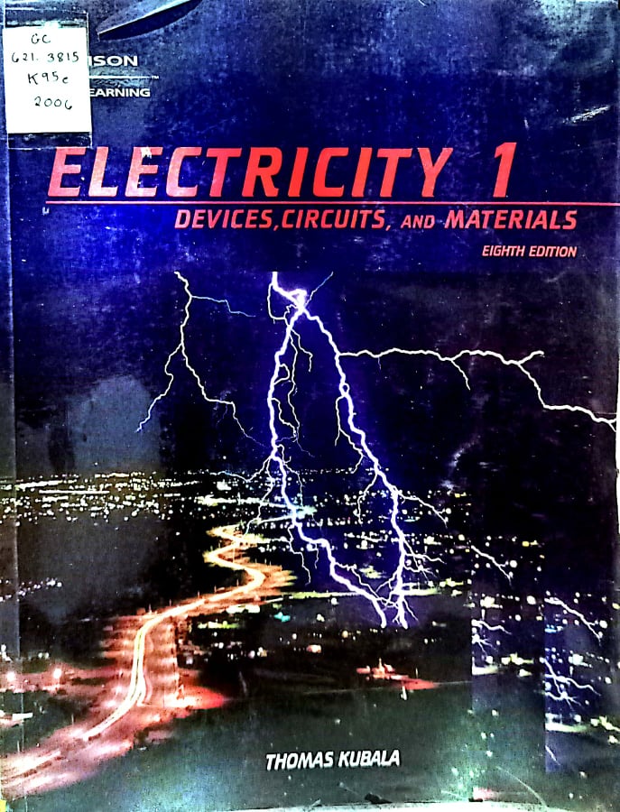 Book cover: Electricity I : devices, circuits and materials