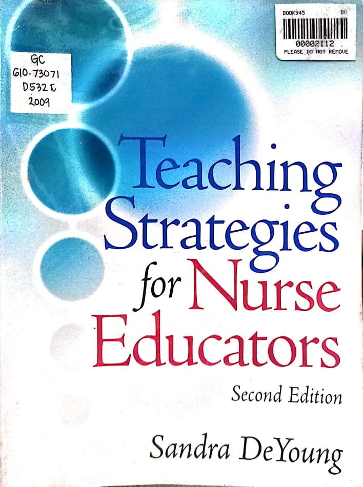 Book cover: Teaching strategies for nursing educators